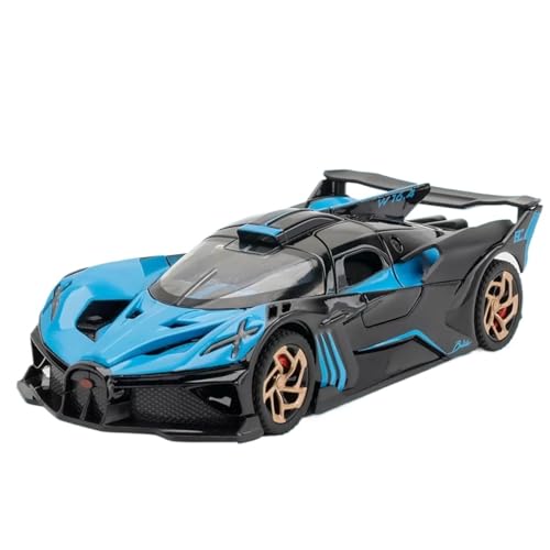 DRModels Motorfahrzeuge Replika Auto 1:32 Für Lambo Pagani Huayra Metallmodellauto Mit Licht Und Sound, Druckgussfahrzeuge, Pull Bac Originalgetreue Nachbildung (Color : Blue) von DRModels