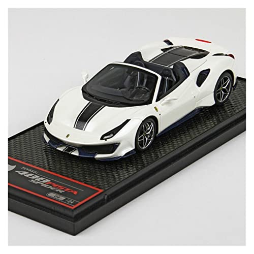 DRModels Motorfahrzeuge Replika Auto 1:43 Für Ferrari 488 Pista Spider Simulation Sportwagen Modell Static Diecast Vehicles Collection Geschenk Originalgetreue Nachbildung (Color : Black) von DRModels