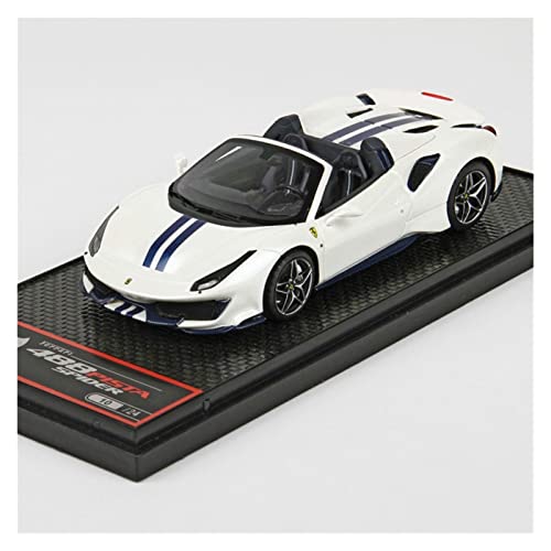 DRModels Motorfahrzeuge Replika Auto 1:43 Für Ferrari 488 Pista Spider Simulation Sportwagen Modell Static Diecast Vehicles Collection Geschenk Originalgetreue Nachbildung (Color : Blue) von DRModels