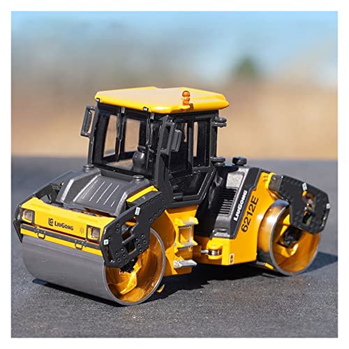 DRModels Motorfahrzeuge Replika Auto 1:50 6212E Doppelstahlrad-Straßenwalze Technik Fahrzeuglader Grader Bauwagenmodell Originalgetreue Nachbildung von DRModels