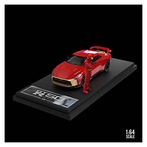DRModels Motorfahrzeuge Replika Auto 1:64 Für Nissan GTR GT R50 Legierung Rennwagenmodell Druckgussfahrzeug Erwachsene Sammlung Ornamente Display Originalgetreue Nachbildung (Color : B) von DRModels