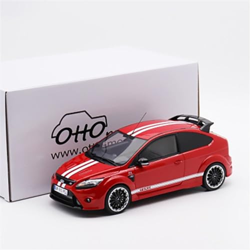 DRModels Motorfahrzeuge Replika Auto Für Ford Focus Rs Mk2, Maßstab 1:18, Modelllegierung, Druckguss-Metall, Nachbildung Der Autosammlung, Display Originalgetreue Nachbildung (Color : Red) von DRModels