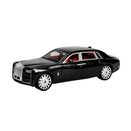 Motorfahrzeuge Replika Auto 1/18 Für Rolls-Royce Phantom Legierung Luxy Auto Modell Druckguss Fahrzeuge Simulation Sammlerstück Replik Originalgetreue Nachbildung (Color : Black) von DRModels