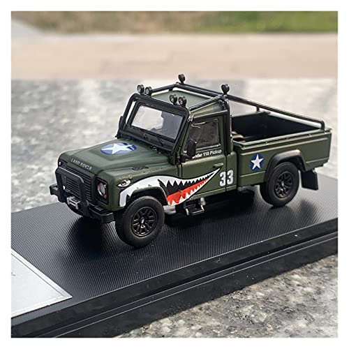 Motorfahrzeuge Replika Auto 1/64 Für Land Rover Defender Druckguss-Pickup-Automodell-Simulationsfahrzeug Für Erwachsene Sammlerstück Souvenir Originalgetreue Nachbildung von DRModels