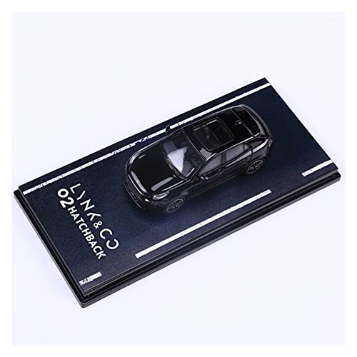 Motorfahrzeuge Replika Auto 1/64 Für Lynk & Co 02 03 Legierung Druckguss Automodell Statische Simulation Sammlerstück Souvenir Originalgetreue Nachbildung (Color : 02 Black) von DRModels