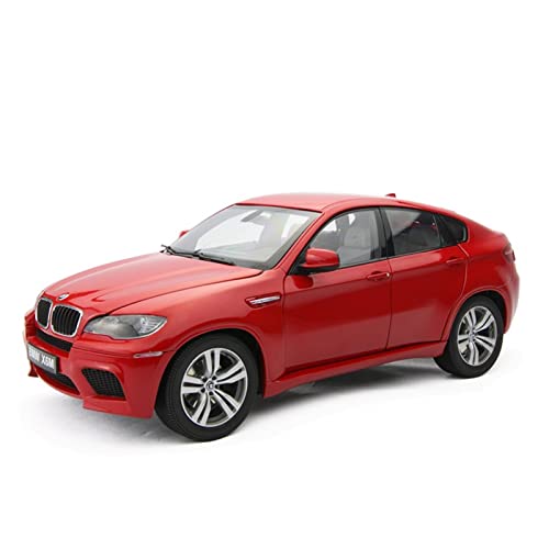 Motorfahrzeuge Replika Auto 1:18 Für BMW X6M Static SUV Simulation Car Modell Die-Cast Vehicle Adults Collection Dekorative Ornamente Originalgetreue Nachbildung (Color : Red) von DRModels