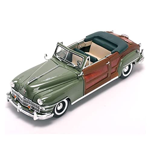 Motorfahrzeuge Replika Auto 1:18 Für Chrysler 1948 Simulation Klassisches Holzmaserung Automodell Druckgussfahrzeug Erwachsene Sammlung Ornamente Originalgetreue Nachbildung von DRModels