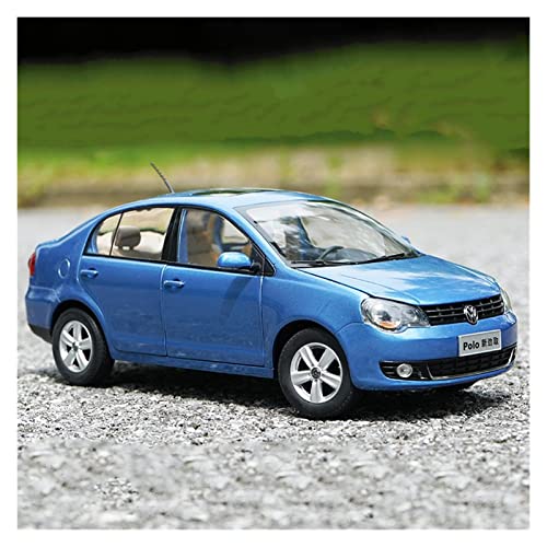 Motorfahrzeuge Replika Auto 1:18 Für Volkswagen Polo Replica Auto Diecasts Auto Modell Maßstab Spielzeugfahrzeuge Erwachsene Sammlung Ornamente Originalgetreue Nachbildung (Color : Blue) von DRModels