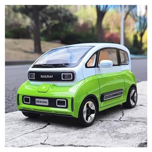 Motorfahrzeuge Replika Auto 1:18 Legierungsdruckguss-Automodell Für Baojun Mini-Auto. Simulation Eines Niedlichen Spielzeugautos Mit Sound Und Licht Originalgetreue Nachbildung ( Color : Green ) von DRModels