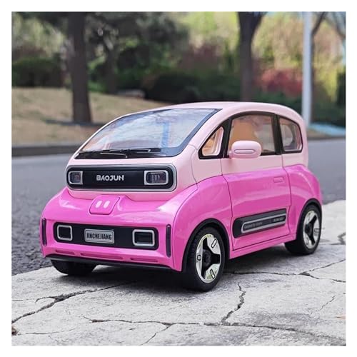 Motorfahrzeuge Replika Auto 1:18 Legierungsdruckguss-Automodell Für Baojun Mini-Auto. Simulation Eines Niedlichen Spielzeugautos Mit Sound Und Licht Originalgetreue Nachbildung ( Color : Pink ) von DRModels