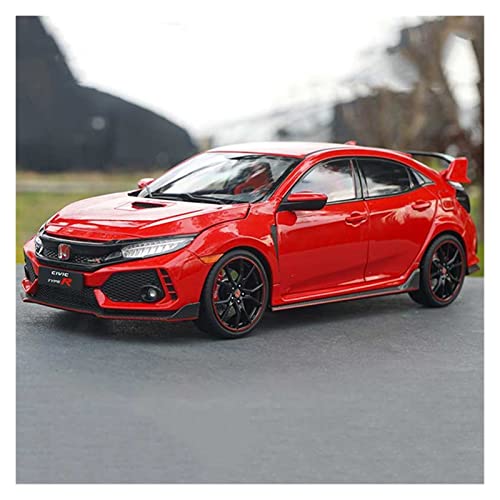 Motorfahrzeuge Replika Auto 1:18 Per Honda Civic Type R FK8 Modello Di Auto In Lega Statico Pressofuso Veicolo Collezione Di Ornamenti Per Adulti Display Originalgetreue Nachbildung (Color : Red) von DRModels