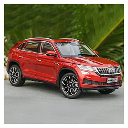 Motorfahrzeuge Replika Auto 1:18 Simulation Für Skoda KODIAQ GT SUV Metalldruckguss Automodell Erwachsene Sammlung Dekorative Ornamente Geschenk Originalgetreue Nachbildung (Color : Red) von DRModels