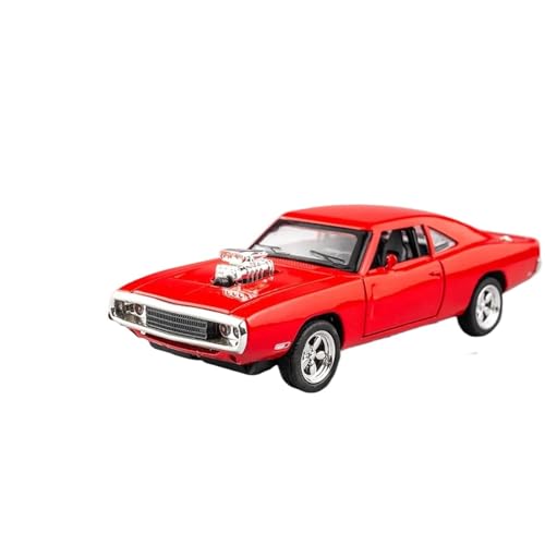 Motorfahrzeuge Replika Auto 1:32 Für Dodge Charger 1970 Legierung Diecast Modell Auto Zurückziehen Diecast Fahrzeuge Sammlung Geschenk Originalgetreue Nachbildung (Color : Red) von DRModels