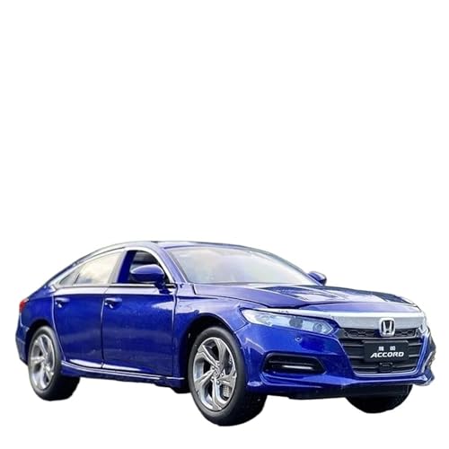 Motorfahrzeuge Replika Auto 1:32 Für Honda Accord Legierung Auto Modell Druckguss Fahrzeuge Metall Auto Modell Sammlung Sound Und Licht Originalgetreue Nachbildung (Color : Blue) von DRModels