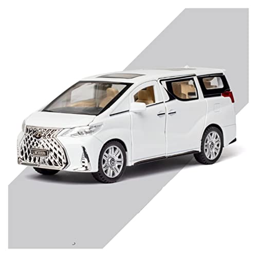 Motorfahrzeuge Replika Auto 1:32 Für Lexus LM300H MPV-Legierung Simulation Automodell Sound Light Diecasts Spielzeugfahrzeuge Dekorative Ornamente Originalgetreue Nachbildung (Color : White) von DRModels