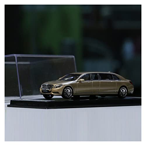 Motorfahrzeuge Replika Auto Diecast 1:64 Für Benz Maybach S600 Pullman 2019 Static Alloy Luxury Car Model Simulation Collectible Originalgetreue Nachbildung (Color : Gold) von DRModels