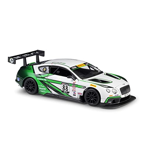 Motorfahrzeuge Replika Auto Druckguss 1:24 Für Bentley Continental GT3 Simulation Alloy Racing Car Model Collection Souvenir Display Originalgetreue Nachbildung von DRModels