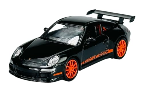 DROMADER Welly Porsche 911 GT3 RS Schwarz 1/34-1/39 Neu Modell Auto von DROMADER