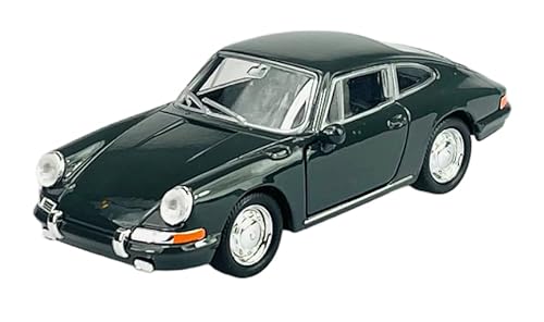 DROMADER Welly Porsche 911 Urmodell Coupe Schwarz 1963-1973 ca 1/34-1/39 Metall Modell Auto Die Cast Neu im Kasten von DROMADER