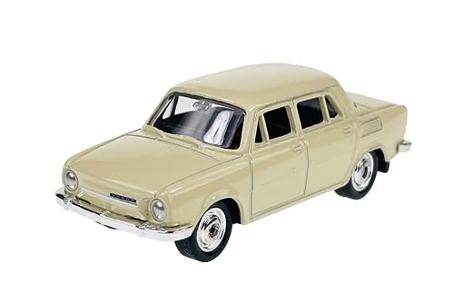 DROMADER Welly Skoda 100 Beige 1/60 1:60 Neu Modell Auto 7cm von DROMADER