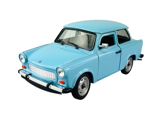 DROMADER Welly Trabant Trabbi 601 Limousine Blau Ca 1/24 1:24 Die Cast Metall Modell Auto Neu im Kasten von DROMADER