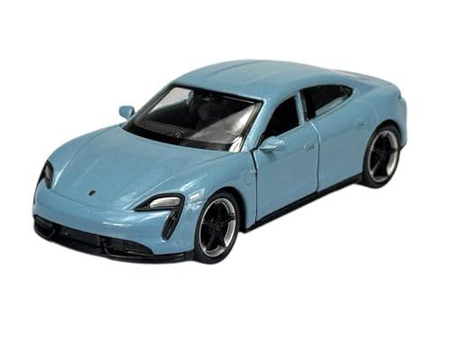Dromader Welly Porsche Taycan Turbo S Blau 1/34-1/39 Neu Modell Auto Die Cast von DROMADER