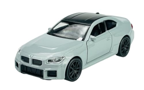 Welly BMW M2 G87 Coupe Grau ca 1/34-1/39 Metall Modell Auto Die Cast Neu im Kasten von DROMADER