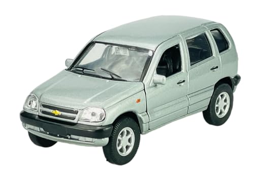 Welly Lada Niva 2123 Chevrolet Niva Silber Ab 1998 ca 1/34-1/39 Die Cast Neu Modell Auto von DROMADER