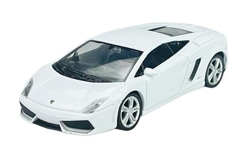 Welly Modell Auto Kompatibel mit Lamborghini Gallardo LP560-4 Weiss 1/43-1/49 Metal Modell Auto Die Cast Neu im Kasten von DROMADER