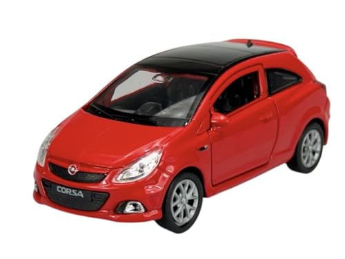 Welly Opel Corsa OPC D Rot 3 TÜrer ca 1/34-1/39 Metall Modell Auto Die Cast Neu im Kasten von Guoml