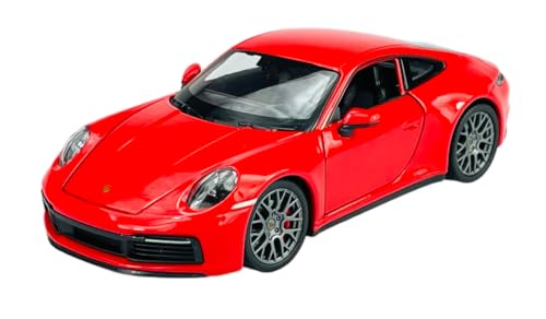 Welly Porsche 911 992 4S Coupe Rot Neue Generation Ab 2019 1/24 Neu im Kasten Modell Auto von DROMADER