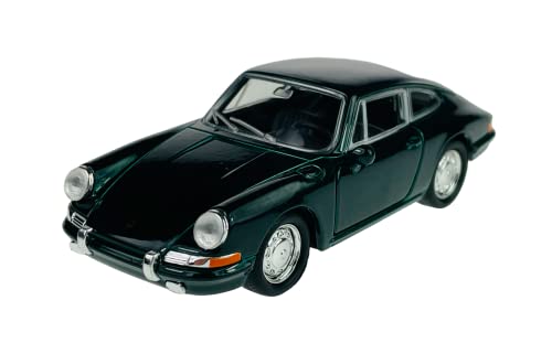 Welly Porsche 911 Urmodell Coupe Dunkel Grun 1963-1973 ca 1/34-1/39 Metall Modell Auto Die Cast Neu im Kasten von DROMADER