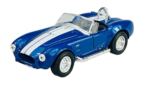 Welly Shelby 1965 427 Cobra Sc Blau Offen 1962-1968 ca 1/34-1/39 Metall Modell Auto Die Cast Neu im Kasten von DROMADER