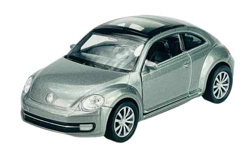 Welly Volkwagen The Beetle New Coupe Ab 2011 Grau Silber 1/34-1/39 Metal Modell Auto Die Cast Neu im Kasten von DROMADER