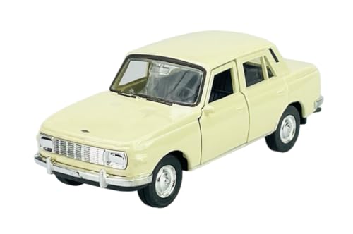 Welly Wartburg 353 Limousine Beige Cream 1966-1989 ca 1/34-1/39 Metal Modell Auto Die Cast Neu im Kasten von DROMADER