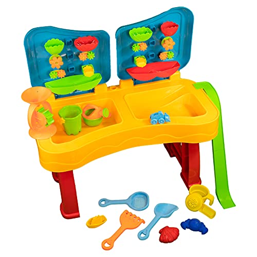 DRULINE 28 TLG. Sand und Wasserspieltisch - Matschtisch - Kinderspieltisch - Spieltisch - Sandtisch - mit Abdeckung - inkl. Sandspielzeug - ab 3 Jahre - B/H/T ca. 68,5 x 40,5/70 x 42 cm DRULINE 28 TLG. Sand und Wasserspieltisch - Matschtisch - Kinderspieltisch - Spieltisch - Sandtisch - mit Abdeckung - inkl. Sandspielzeug - ab 3 Jahre - B/H/T ca. 68,5 x 40,5/70 x 42 cm von DRULINE
