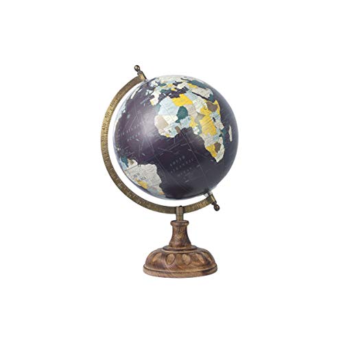 Globus aus Holz, 22 x 20 x 33 cm, Schwarz Globus aus Holz, 22 x 20 x 33 cm, Schwarz von DRW