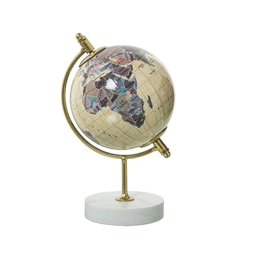 Globus aus Metall, goldfarben, 14,5 x 8,5 x 9 cm Globus aus Metall, goldfarben, 14,5 x 8,5 x 9 cm von DRW