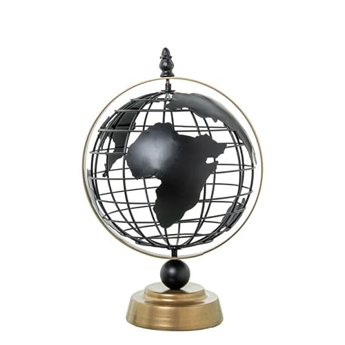 Globus aus Metall, hohl, Schwarz, 30 x 20,5 x 18 cm Globus aus Metall, hohl, Schwarz, 30 x 20,5 x 18 cm von DRW