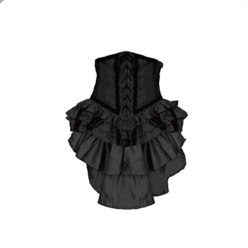 Dark Dreams Gothic Mittelalter LARP Bustle Tornüre Victoria, Farbe:schwarz von DS