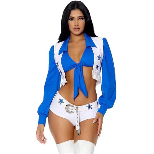 DSFDFDG S-XL Star Cheerleading-Uniform Cheerleading-Schule Bühnenauftritt Schulparty-Uniformkleid Für Kostüme, Karneval Und Partys(XL) von DSFDFDG