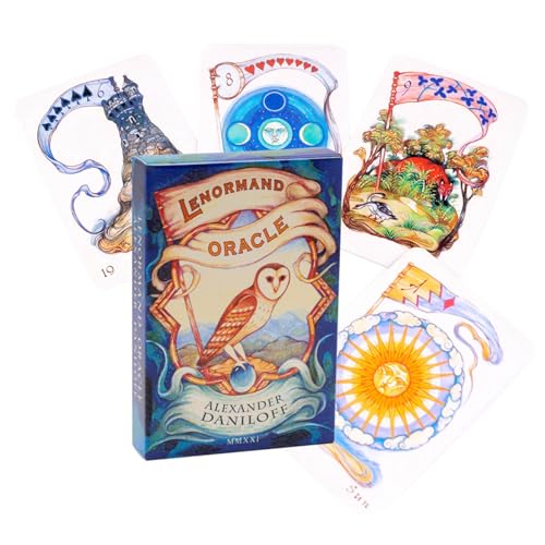 Lenormand Tarotkarten, Kreatives Lenormand Orakeldeck, 79pcs Taschenformat Tarot Orakel Deck, Tabletop Kartenspiele, für Partyspiele Schicksal Wahrsagung von DSOPV