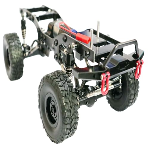 DSOUWEH 1 Stück Aluminiumlegierung Autorahmen für C24 C14 1/16 Crawler Präzisions RC Autozubehör Ersatzteile RC Upgrade Teil, Schwarz von DSOUWEH