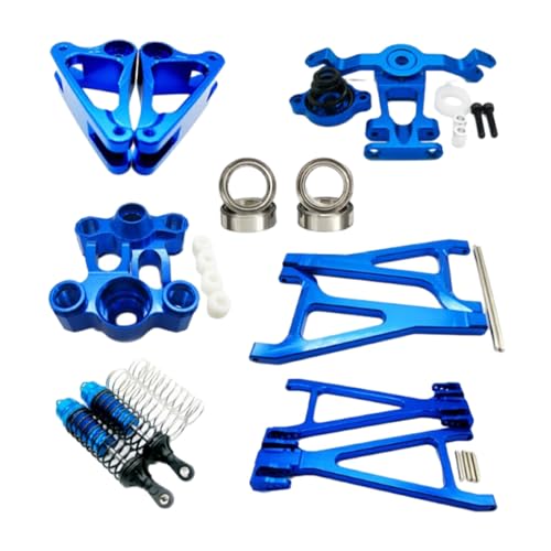 DSOUWEH 14 stücke 1/8 Aluminium Legierung Vorderachse Montage Kit Für E revo Short Course Hohe Festigkeit RC Auto Zubehör ersatz Teile, Rot von DSOUWEH