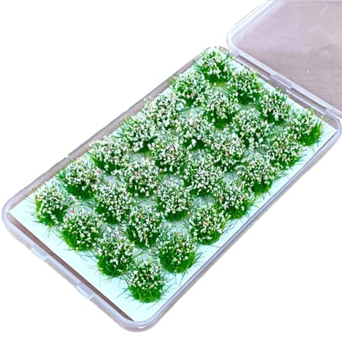 DSOUWEH 28 Stück/Lot realistische Details, statische Gräserbüschel, pädagogische Miniaturgräser für DIY Projekte, einfach zu plastisch, Sakura Pulver von DSOUWEH