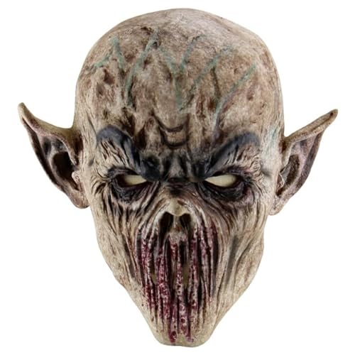 DSOUWEH Cosplay Gesichtsmaske Zubehör für Halloween Gesichtsmaske Breite Anwendungen Horror Kostüm Maske Latex Scary Party Maske von DSOUWEH