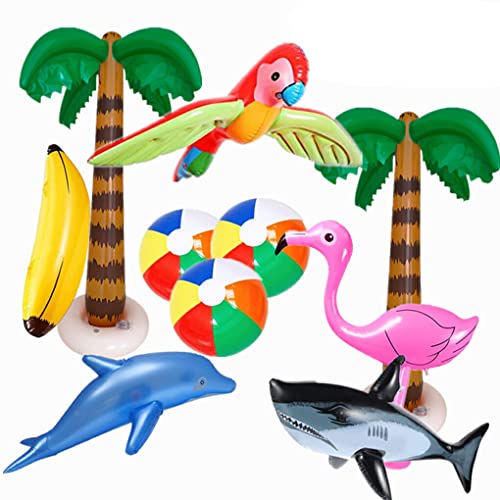 DSOUWEH Hawaii Party, aufblasbarer Ballon, tropischer Strand, Sommer, draußen, für Kinder, Hochzeit, Party, Spielzeug, Schwimmbad Ornamente, Typ 2 von DSOUWEH