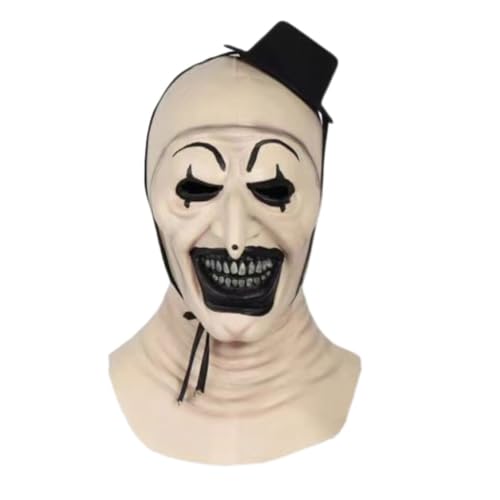 DSOUWEH Joker Latexmaske, breite Anwendung, einfach zu tragen und langlebig, Halloween Grusel Clown Maske, Cosplay Clown Maske, gut dehnbar, Typ 3 von DSOUWEH