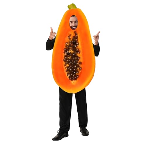 DSplay Papaya-Kostüm für Erwachsene, Cosplay, lustiges Essen von DSPLAY