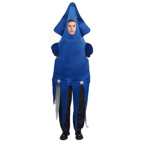 DSplay Tintenfisch-Kostüm für Erwachsene, Unisex, Halloween-Party von DSPLAY